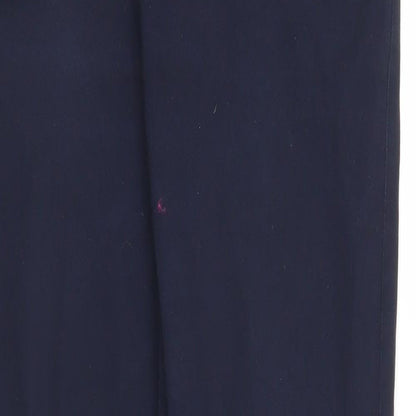 Womens UK Size 8 Camaieu Regular Fit Pedal Pusher Blue Trousers
