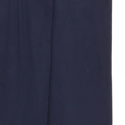Womens UK Size 8 Camaieu Regular Fit Pedal Pusher Blue Trousers