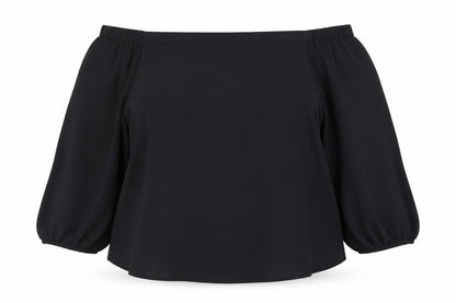 Womens UK Size 18 Select Black Basic Blouse