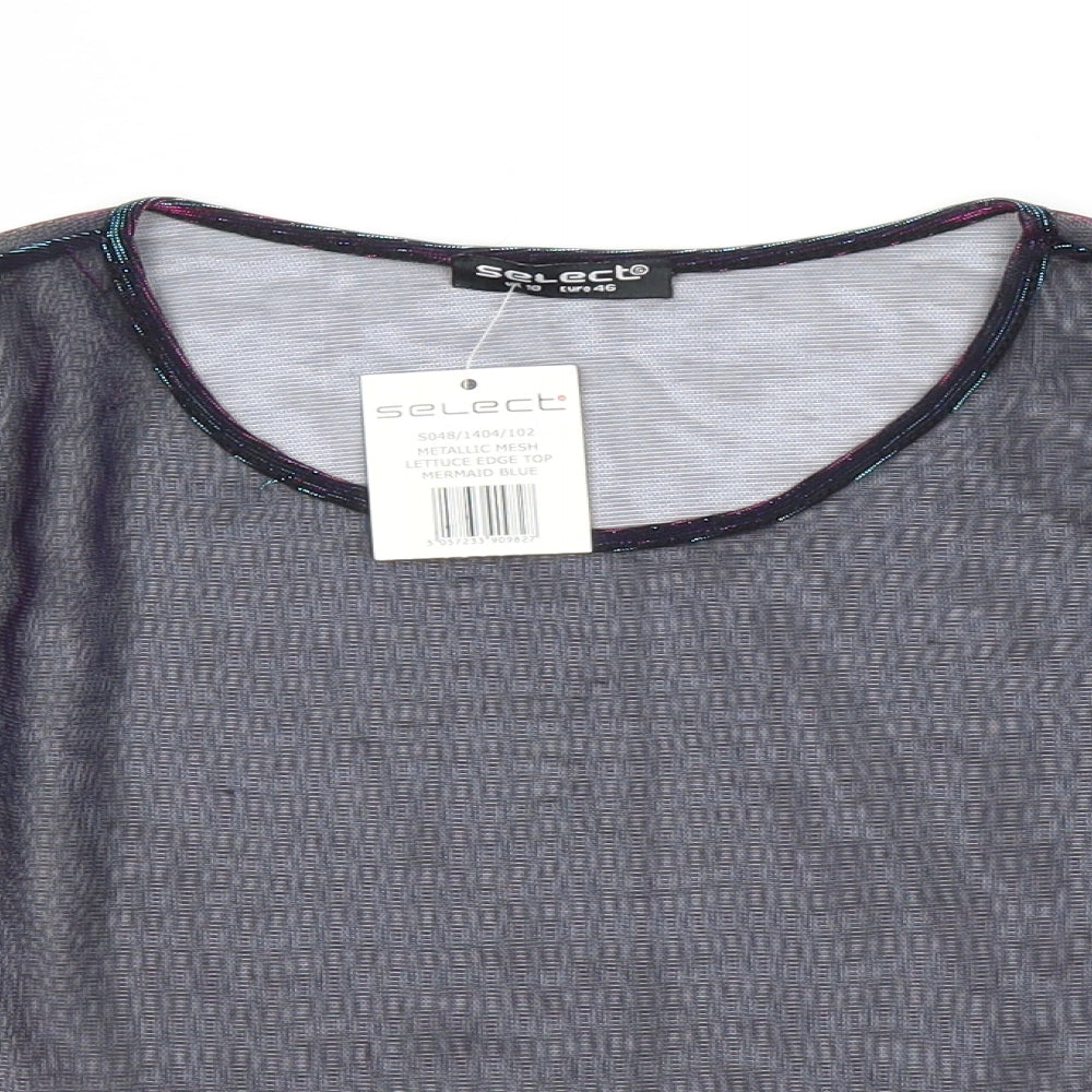 Womens UK Size 18 Select Purple Basic Blouse