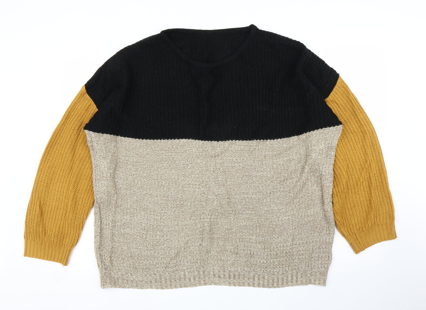 SheIn Womens Beige   Pullover Jumper Size XL