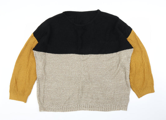 SheIn Womens Beige   Pullover Jumper Size XL