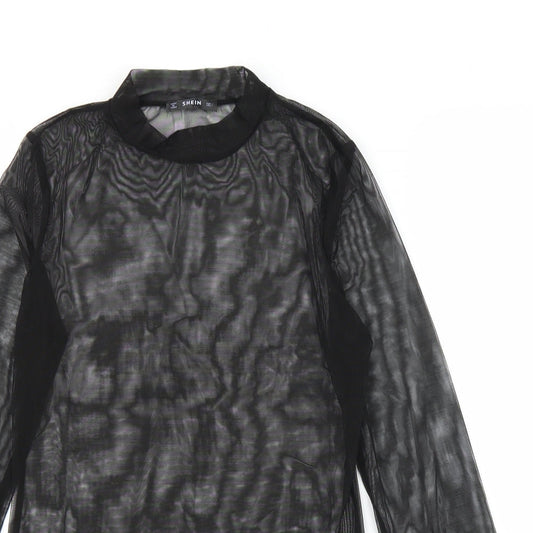 SheIn Womens Black   Basic T-Shirt Size L