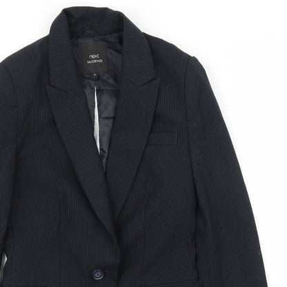 NEXT Womens Blue Striped  Jacket Blazer Size 8