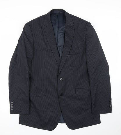 Mens UK Size 42 Tom English Regular Blue Suit Jacket