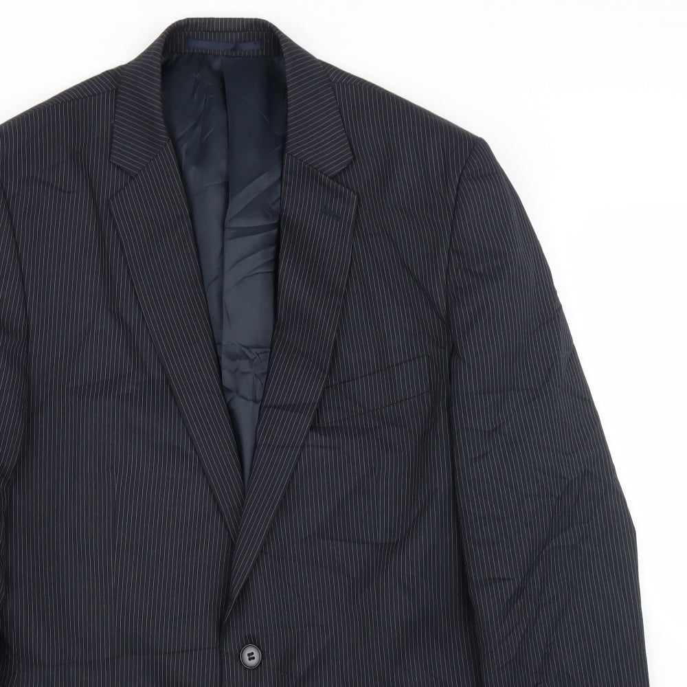 Mens UK Size 42 Tom English Regular Blue Suit Jacket