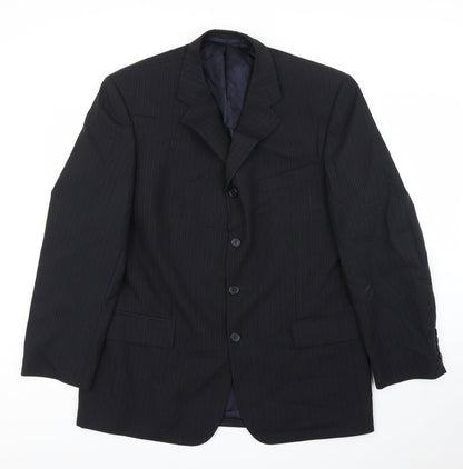 Mens UK Size 44 Principles Regular Black Suit Jacket