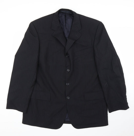 Mens UK Size 44 Principles Regular Black Suit Jacket
