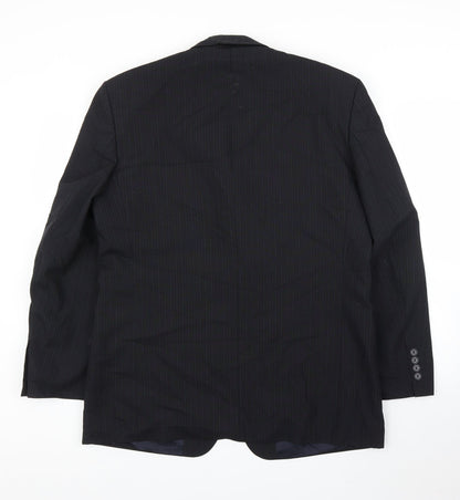Mens UK Size 44 Principles Regular Black Suit Jacket