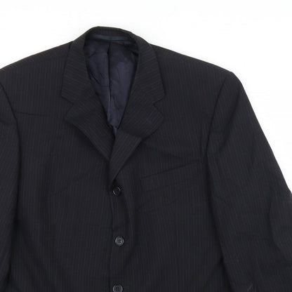 Mens UK Size 44 Principles Regular Black Suit Jacket