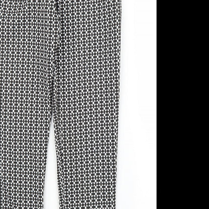 Womens UK Size 6 Miss Selfridge Regular Fit Capri Black Trousers
