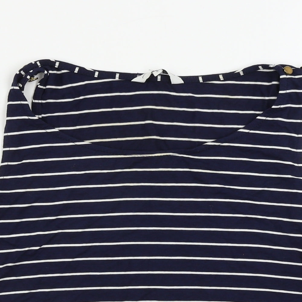 Womens UK Size 8 New Look Blue Basic T-Shirt