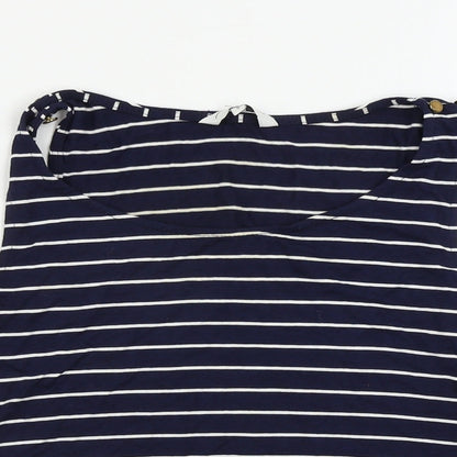 Womens UK Size 8 New Look Blue Basic T-Shirt