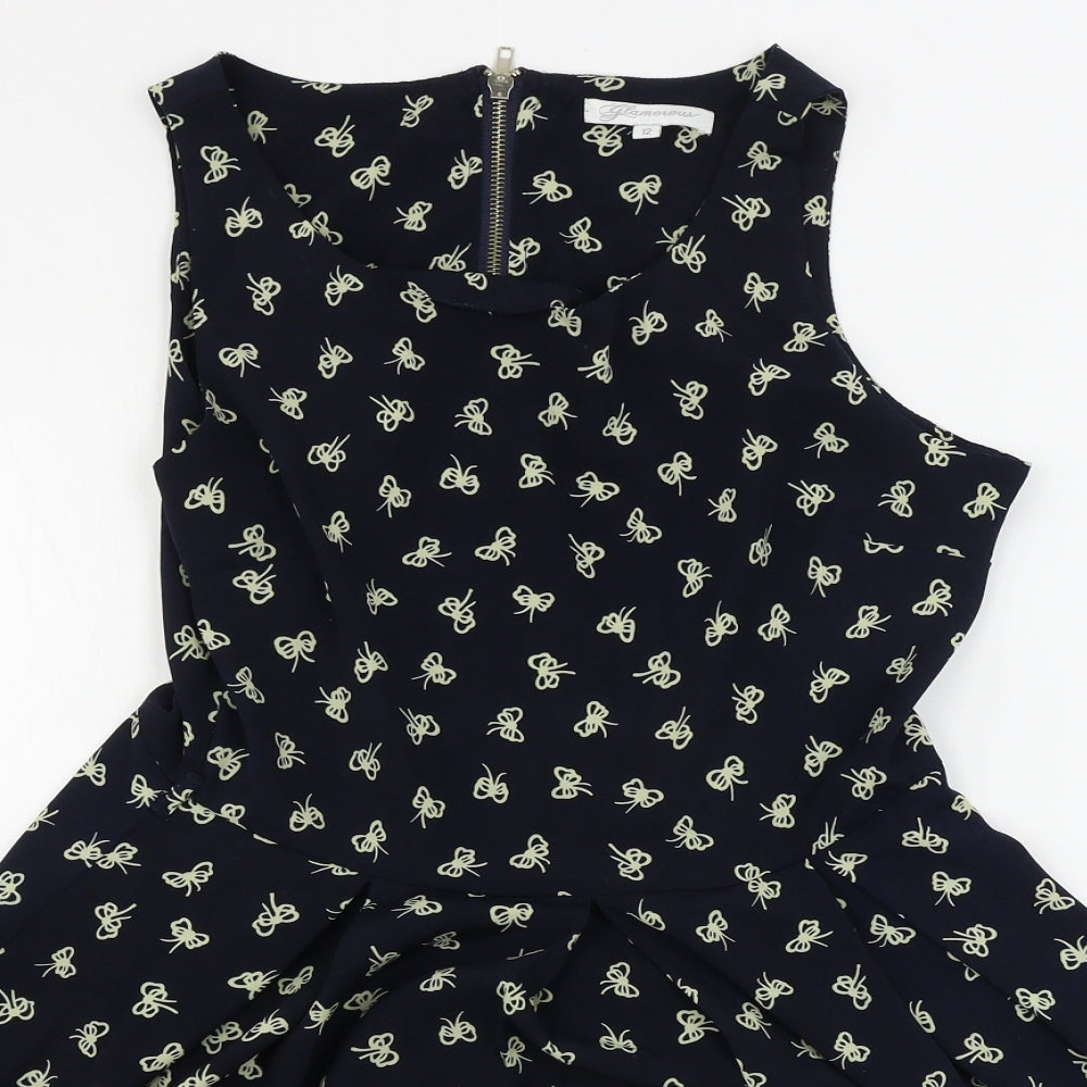 glamourous  Womens Blue   A-Line  Size 12