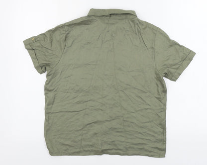 Miss Evie    Girls Green   Basic Button-Up Size 13-14 Years