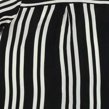 Love Sunshine  Womens Black Striped  Basic Button-Up Size 8