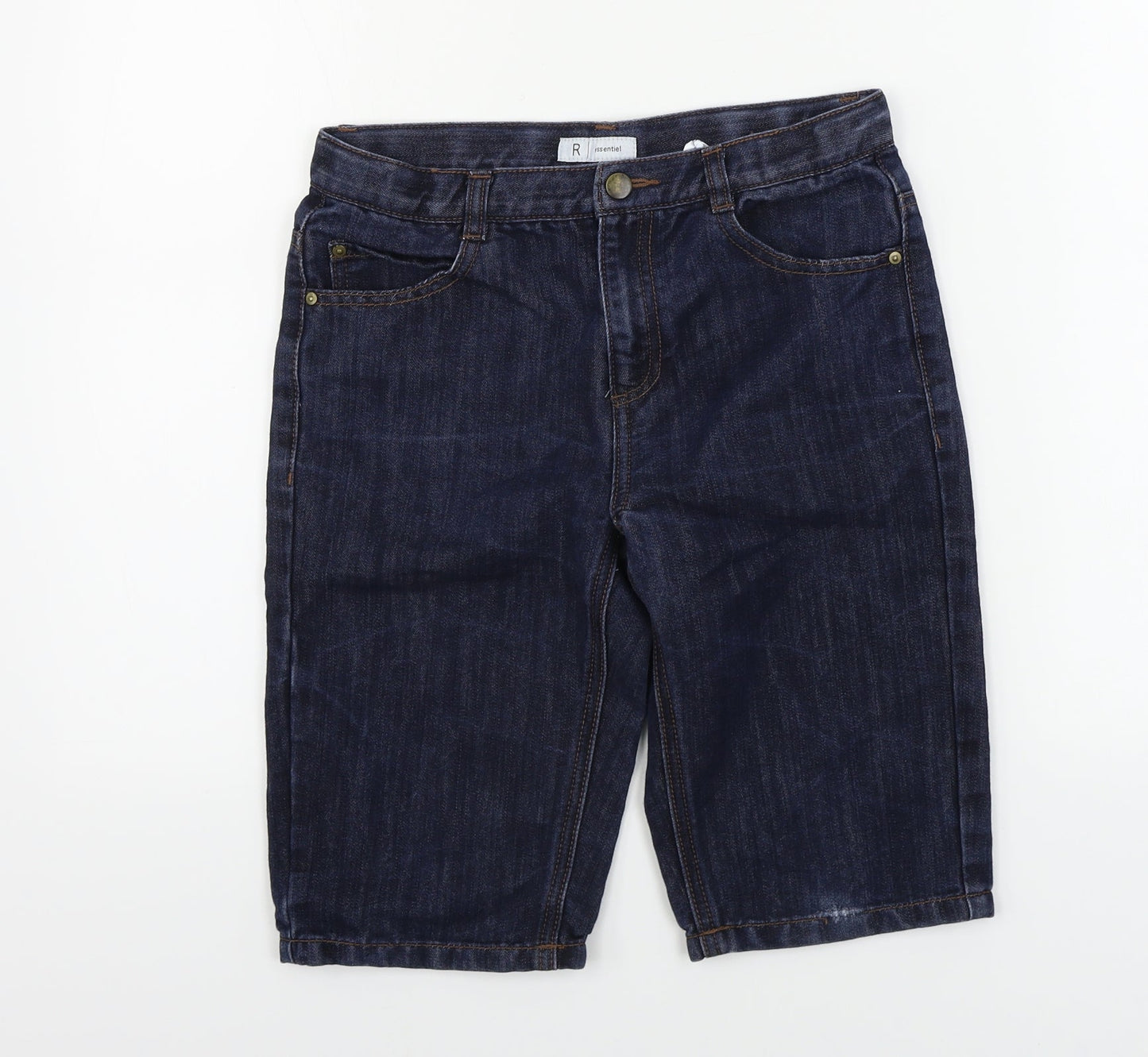 R Essential  Boys Blue   Cropped Trousers Size 12 Years