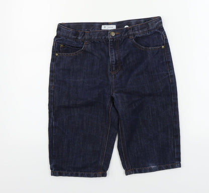 R Essential  Boys Blue   Cropped Trousers Size 12 Years