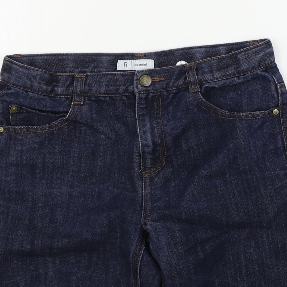 R Essential  Boys Blue   Cropped Trousers Size 12 Years