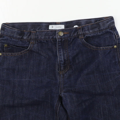 R Essential  Boys Blue   Cropped Trousers Size 12 Years
