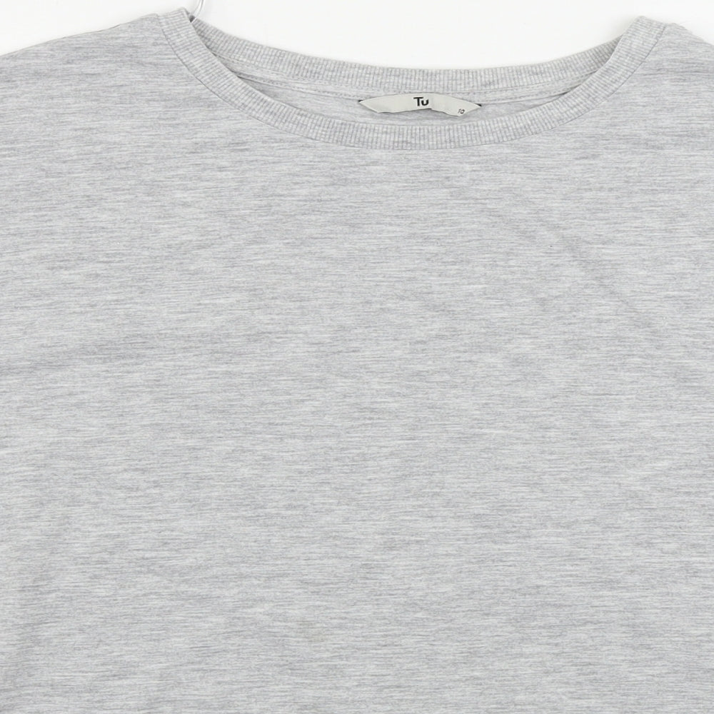 TU Womens Grey   Basic T-Shirt Size 10