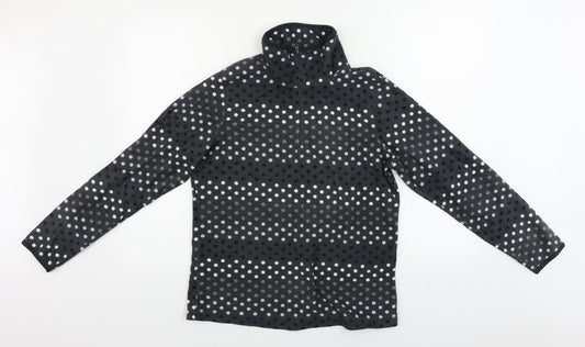 Womens UK Size M Old Navy Grey Henley Jumper