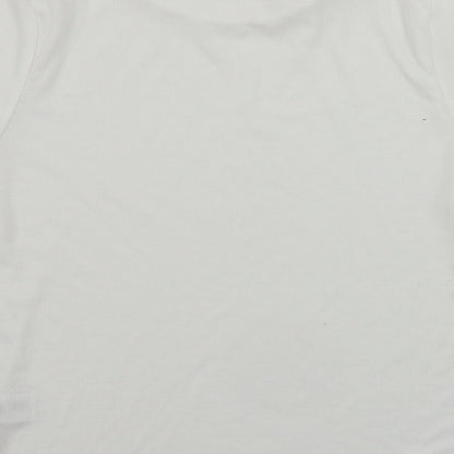 Womens UK Size 14 Atmosphere White Basic T-Shirt