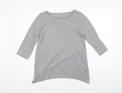 George Womens Grey Houndstooth  Basic Polo Size 14