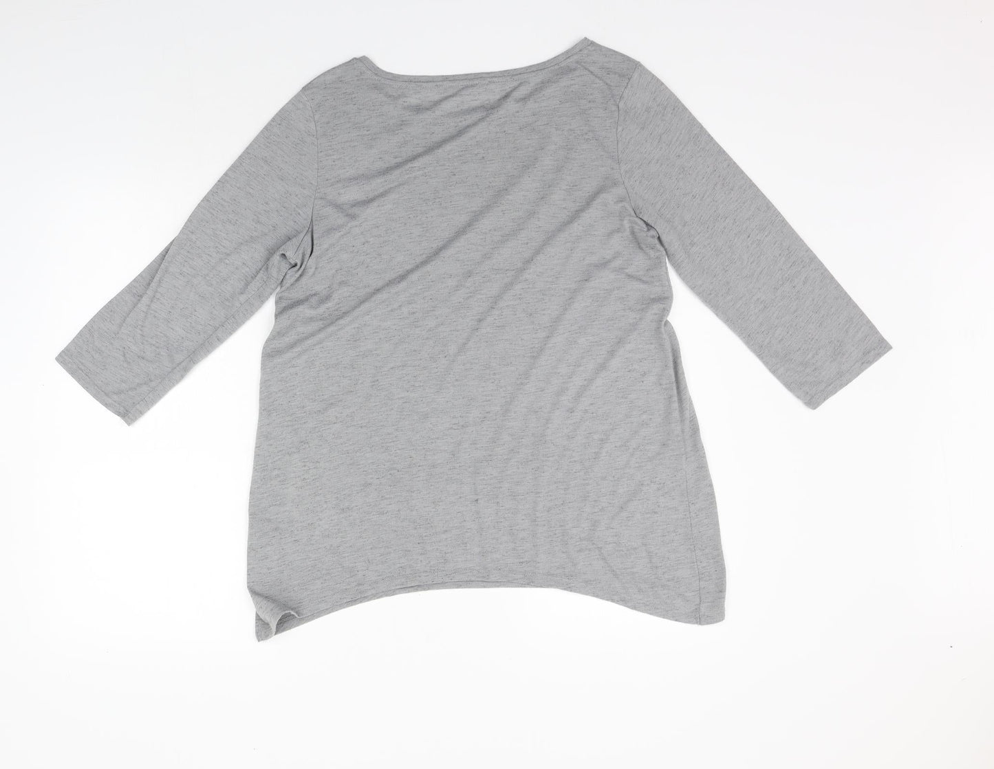 George Womens Grey Houndstooth  Basic Polo Size 14