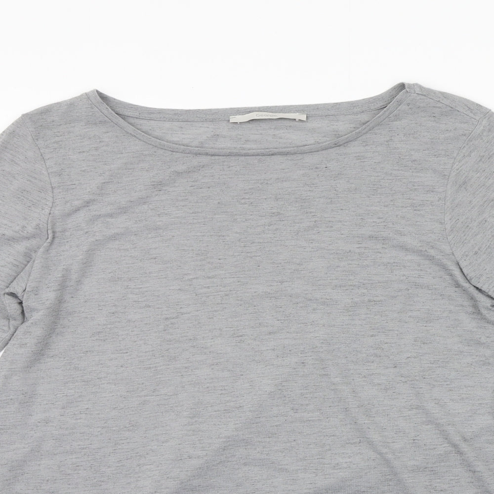 George Womens Grey Houndstooth  Basic Polo Size 14