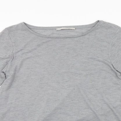 George Womens Grey Houndstooth  Basic Polo Size 14