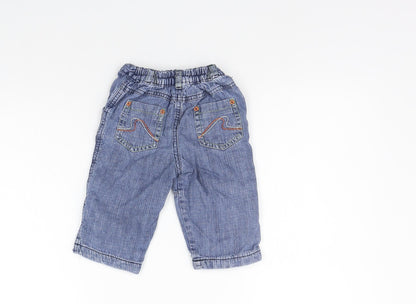 TU Girls Blue   Jogger Jeans Size 6-9 Months