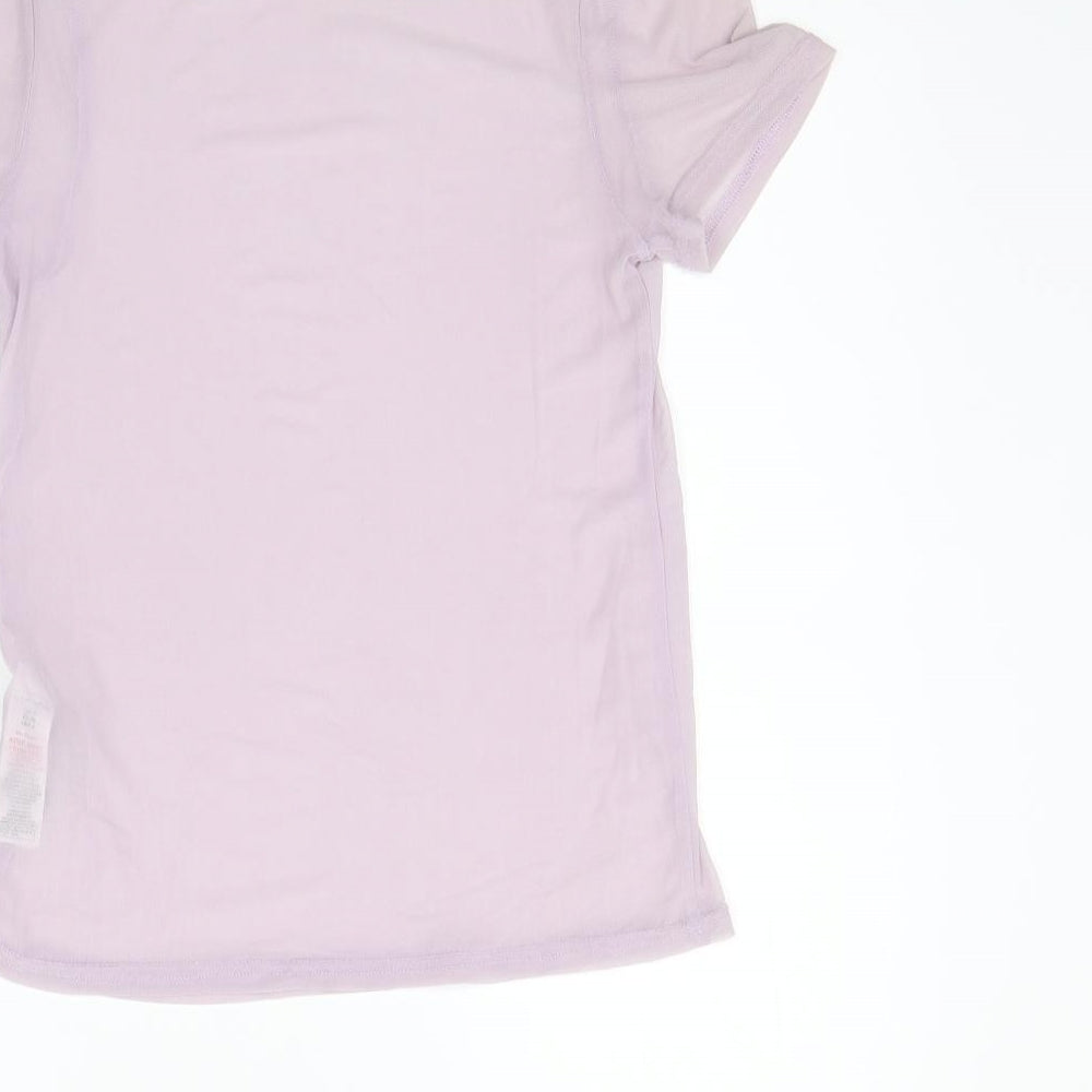 Womens UK Size 8 New Look Purple Basic T-Shirt
