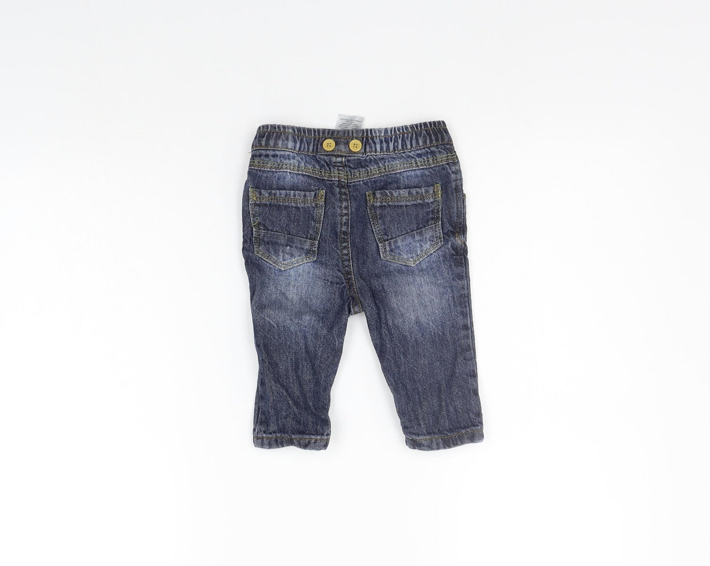Peacocks Boys Blue   Jogger Jeans Size 6-9 Months