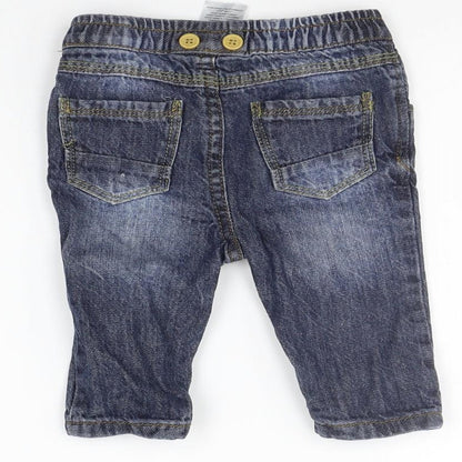 Peacocks Boys Blue   Jogger Jeans Size 6-9 Months