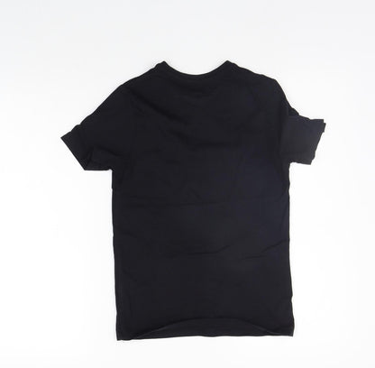 Jeff & Co  Girls Black   Basic T-Shirt Size 8-9 Years  - NYC