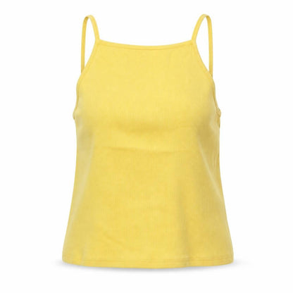 Womens UK Size 14 New Look Yellow Basic Tank
