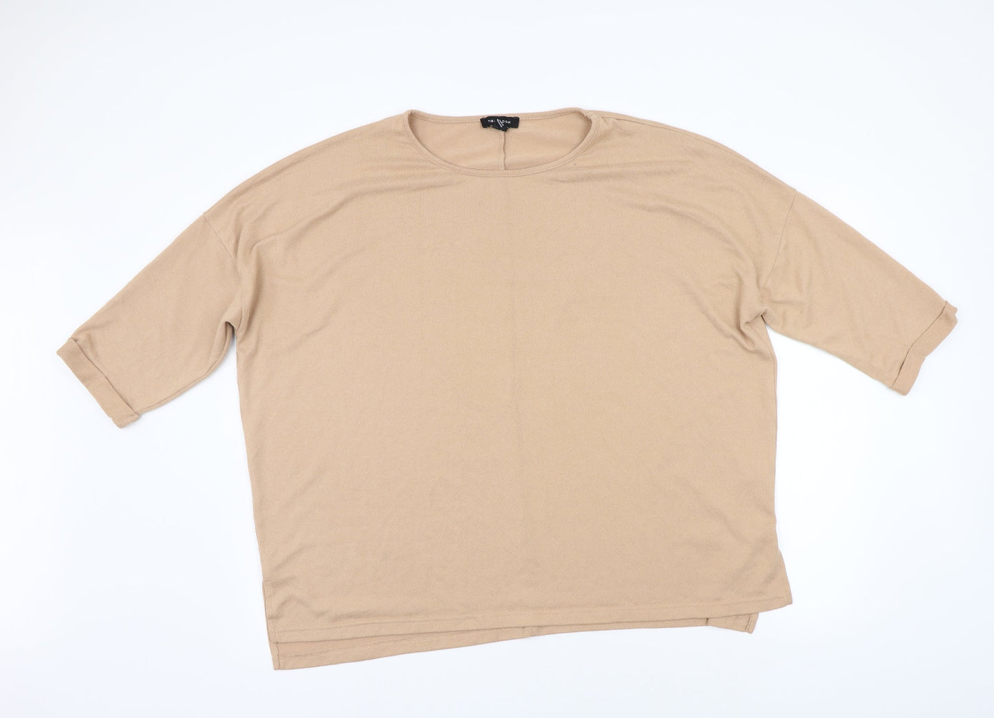 Womens UK Size L New Look Beige Pullover Jumper