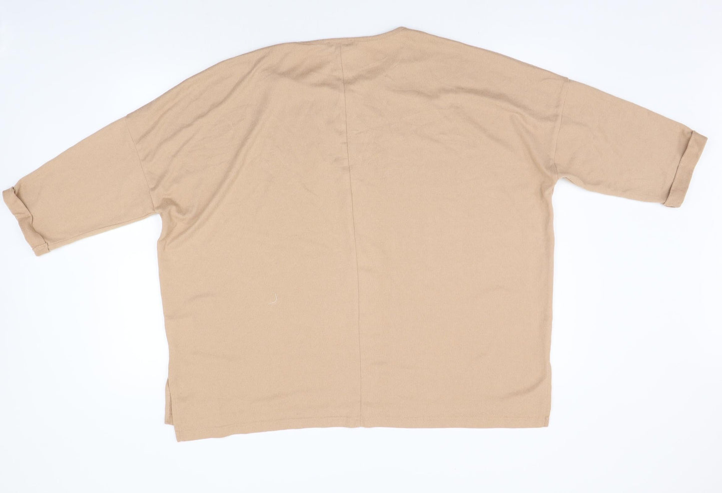 Womens UK Size L New Look Beige Pullover Jumper
