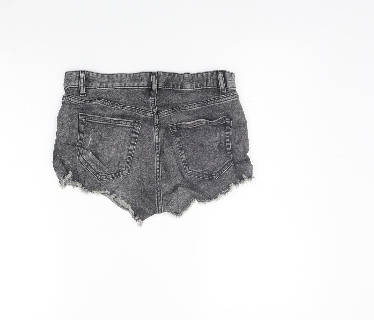 H&M Womens Grey   Cut-Off Shorts Size 6