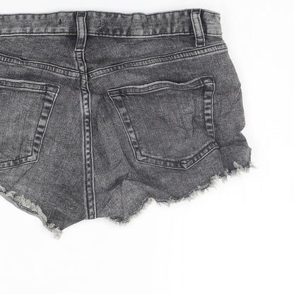 H&M Womens Grey   Cut-Off Shorts Size 6
