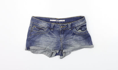 Topshop Womens Blue   Chino Shorts Size 10