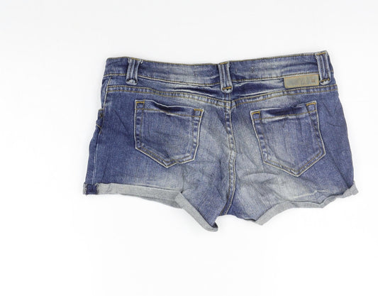 Topshop Womens Blue   Chino Shorts Size 10