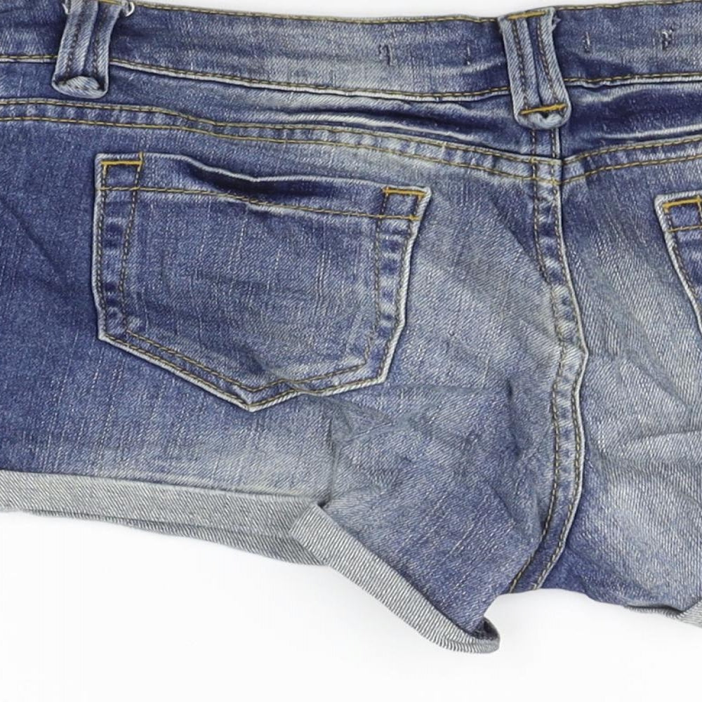 Topshop Womens Blue   Chino Shorts Size 10