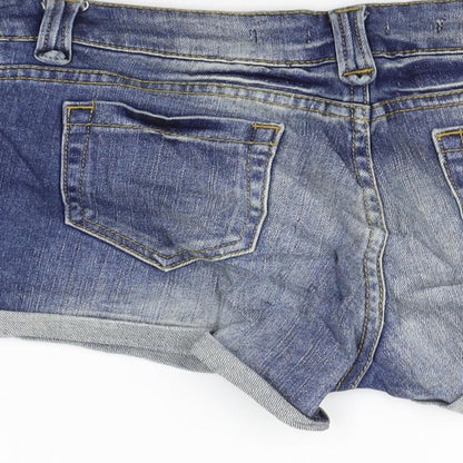 Topshop Womens Blue   Chino Shorts Size 10