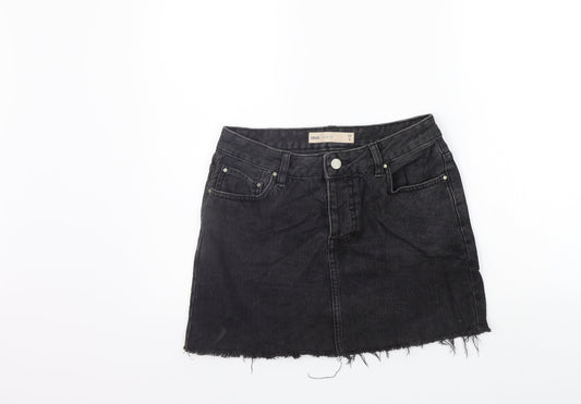 ASOS Womens Grey   A-Line Skirt Size 8