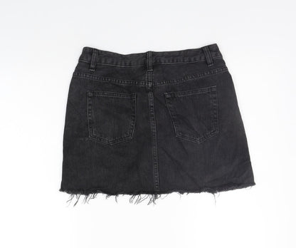 ASOS Womens Grey   A-Line Skirt Size 8