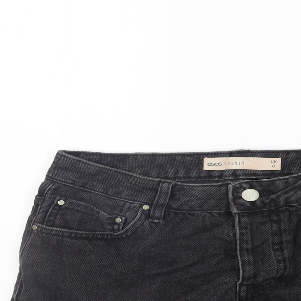 ASOS Womens Grey   A-Line Skirt Size 8