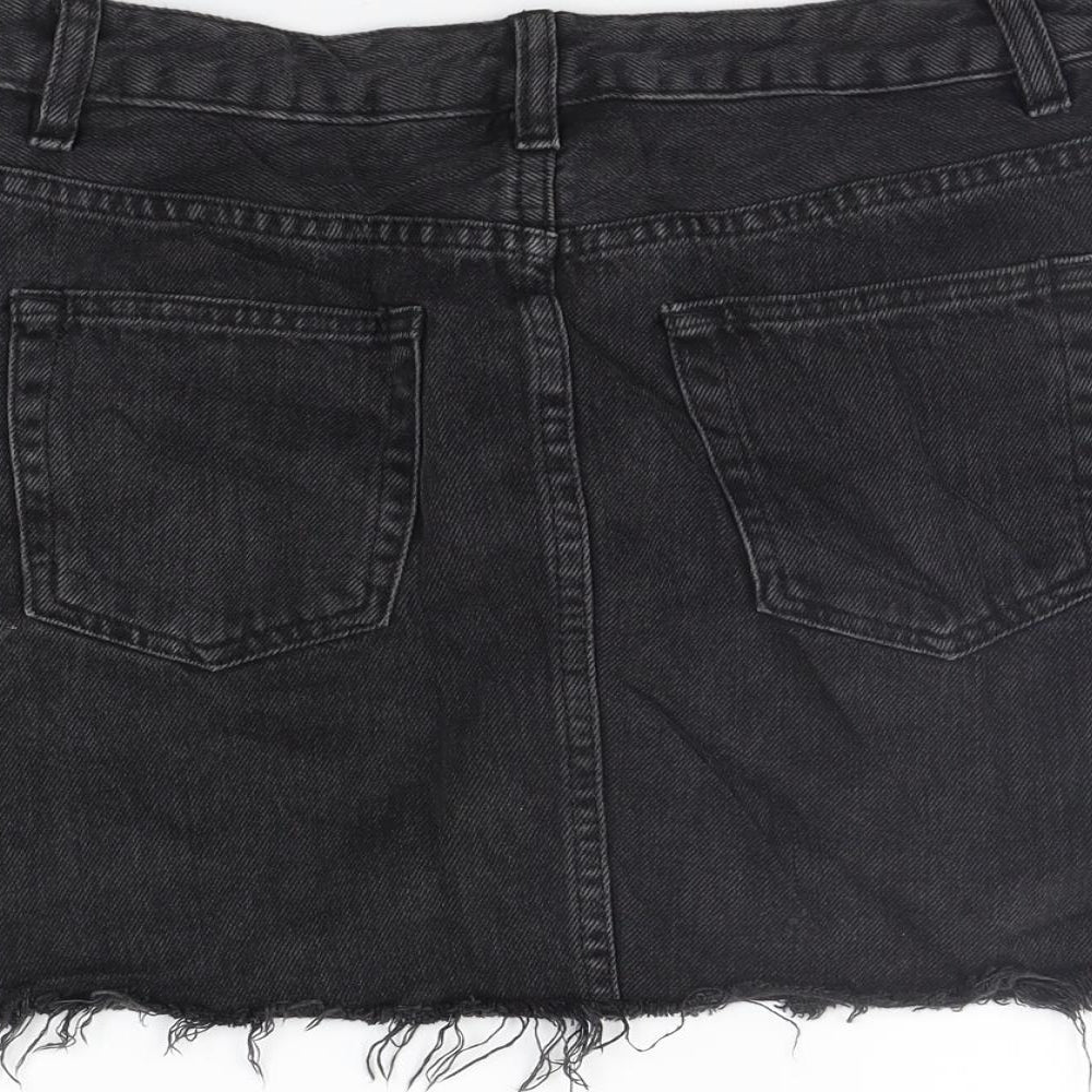 ASOS Womens Grey   A-Line Skirt Size 8