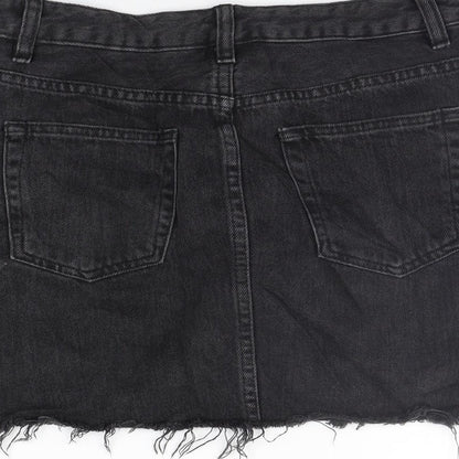 ASOS Womens Grey   A-Line Skirt Size 8